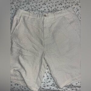 Men’s Zara Cotton Leaf Print Shorts